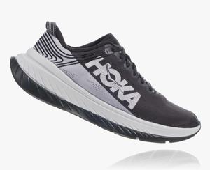 Hoka One One Women's Carbon X Road Running Shoes Black/White Sale Online [YRMJI-9340]